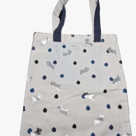 RADLEY Dotty Dog Cotton Canvas Shopper Tote Bag- NWT - Picture 7 of 8